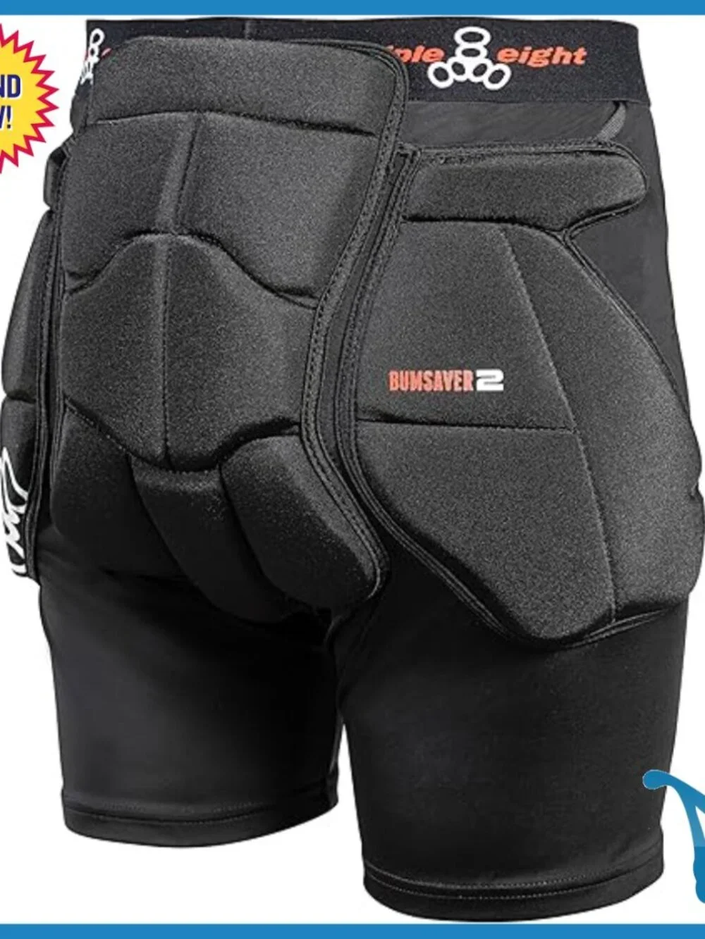 Unisex Padded Skate Shorts Impact Protection Multi-Sport Gear